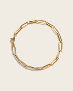 Linked-Up Bold Paperclip Bracelet