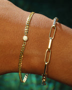 Linked-Up Bold Paperclip Bracelet